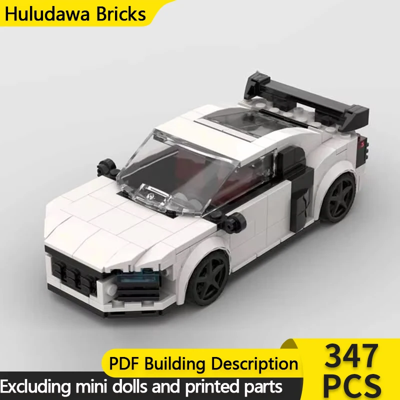 Speed Champion Model MOC Building Bricks 6-Cylinder Urban Supercar Modular Technology Gifts Holiday Assemble Children Toys Suit