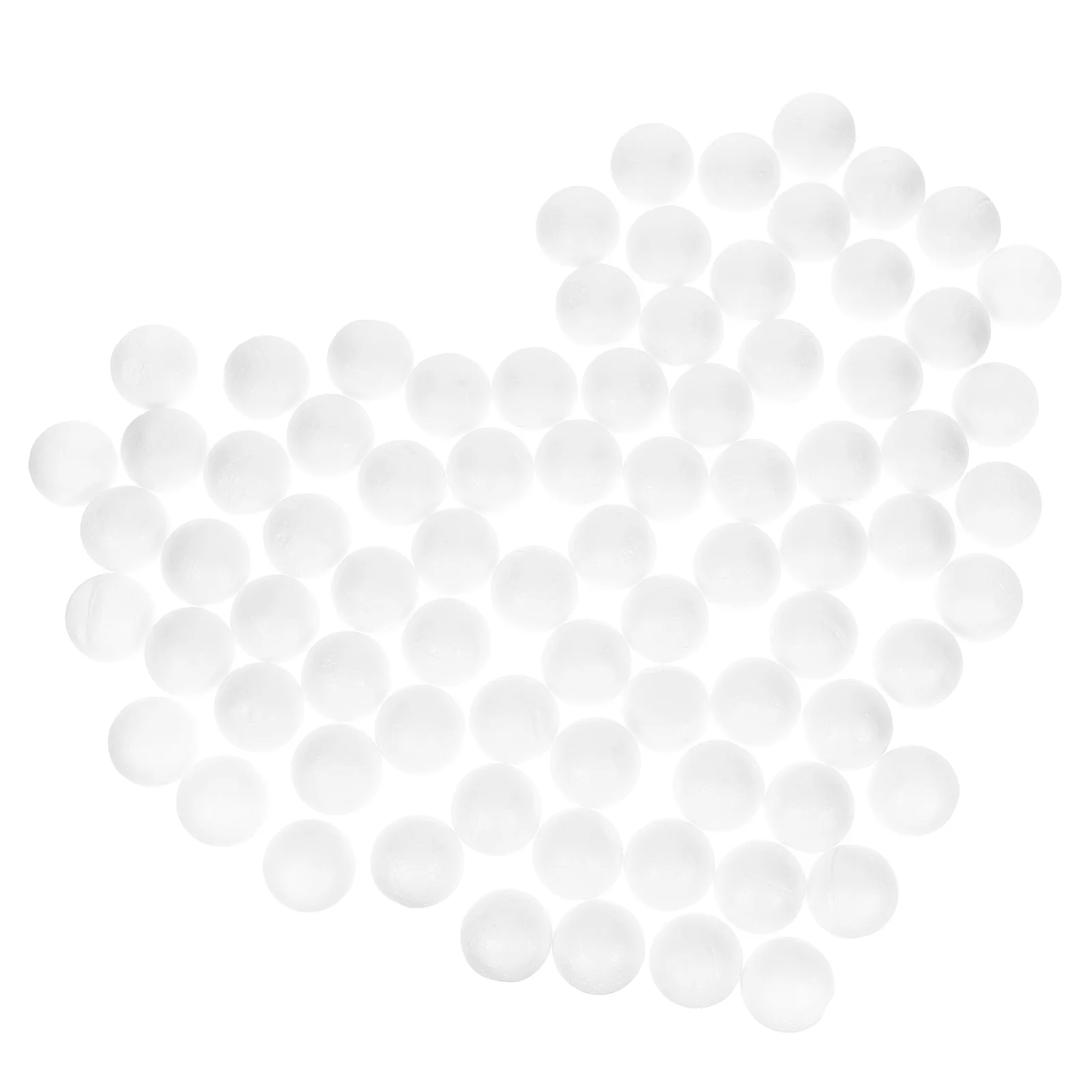 

100pcs Polystyrene Balls Solid Round White 6cm Craft Foam Globe Decoration for Party Wedding Christmas Ornament