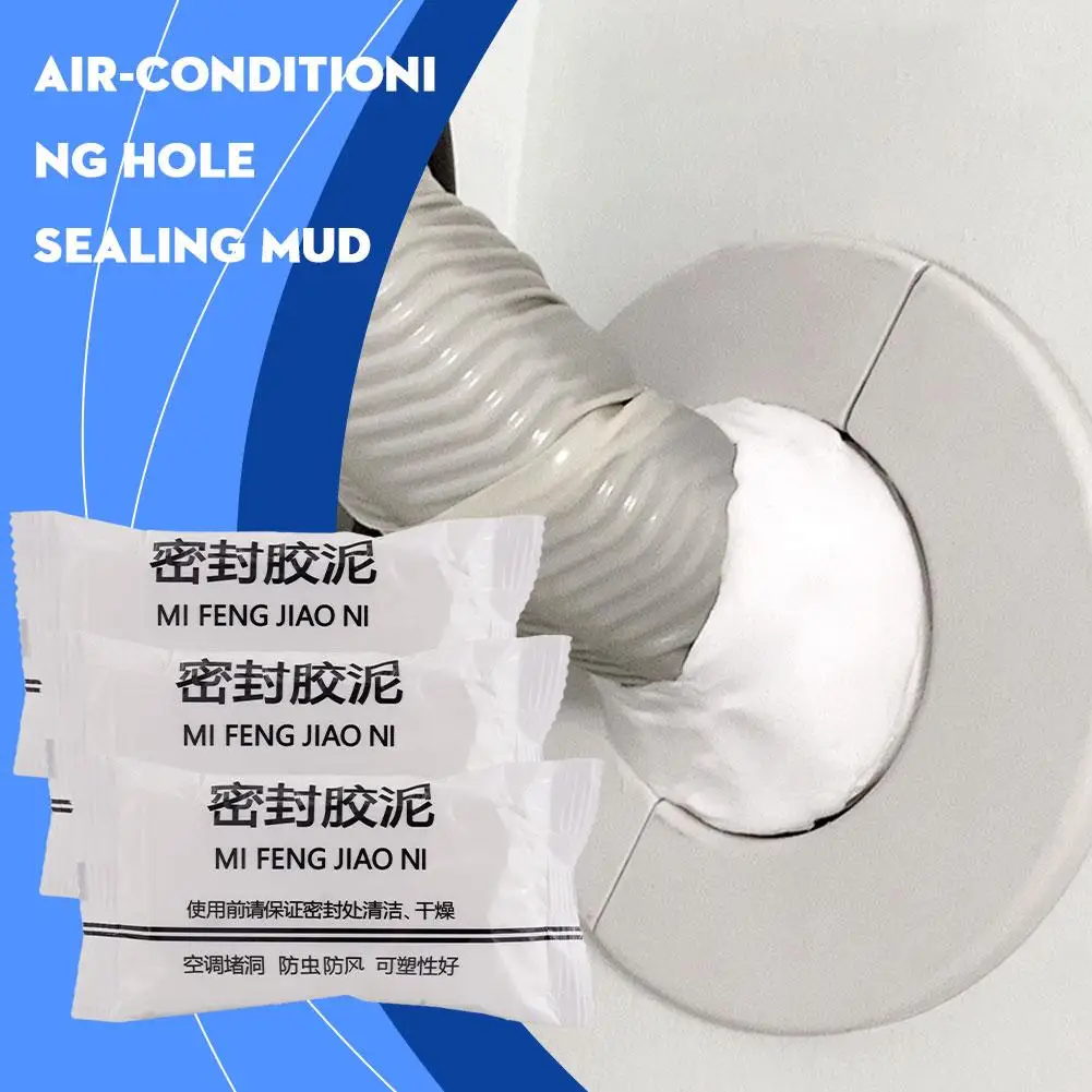 Air-conditioning Hole Sealing Mud Super Diamond Mud Sealer 30g White Seal Putty Waterproof Duct Seal Repair Sealing Clay