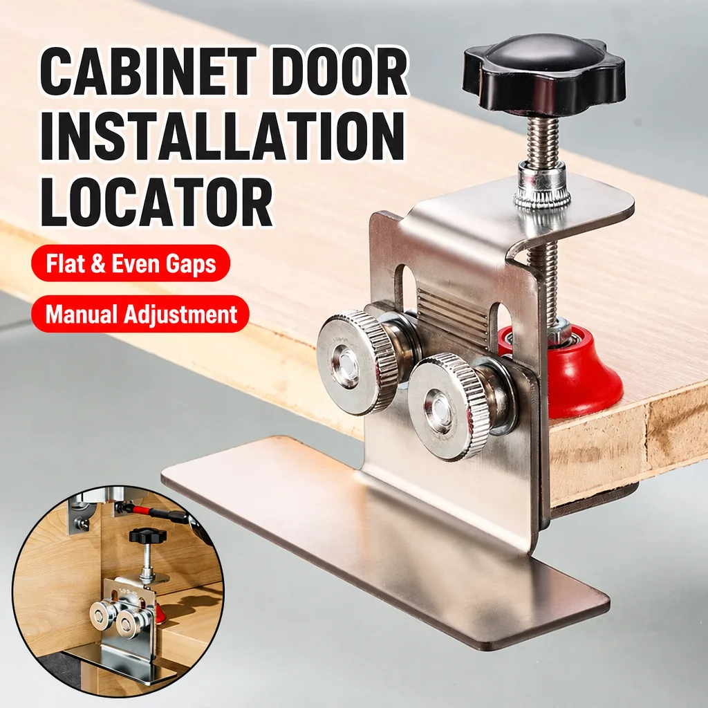 Cabinet Door Installation Tool Stainless Steel Cabinet Frame Fixture Household Portable Cabinet Door Mounting Jig Bracket