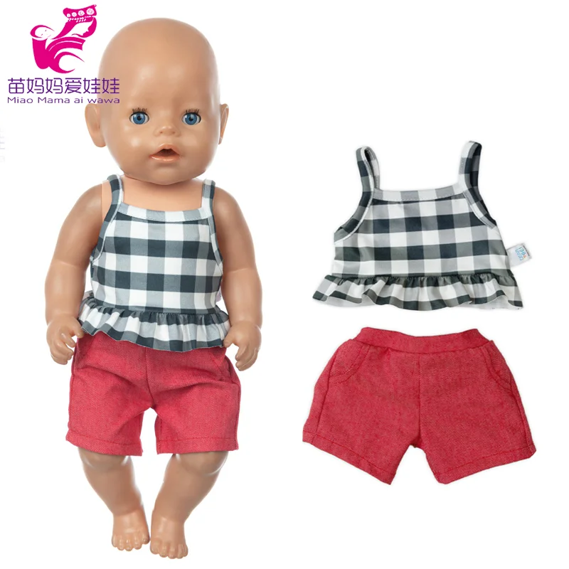43 CM Baby Doll Clothes Pajama Set Jacket Coat 17 Inch Dolls Jeans Children Gift Toys Outfit