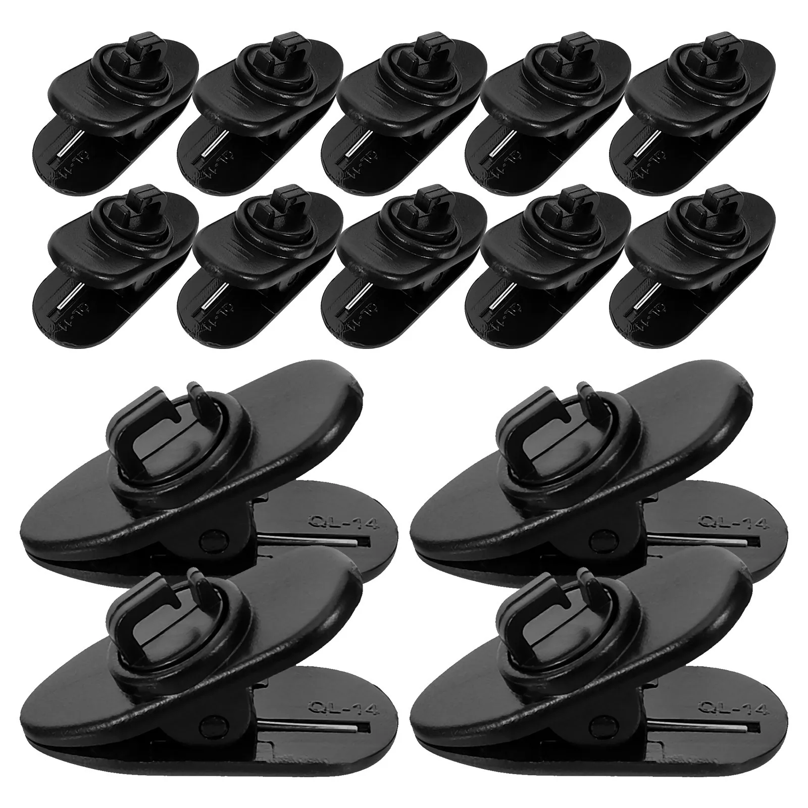 

30Pcs Microphone Clip Lapel Small Mic Tie Clips Lightweight Portable Clip-on Microphone Holder Clamp for Ktv Stage Performances