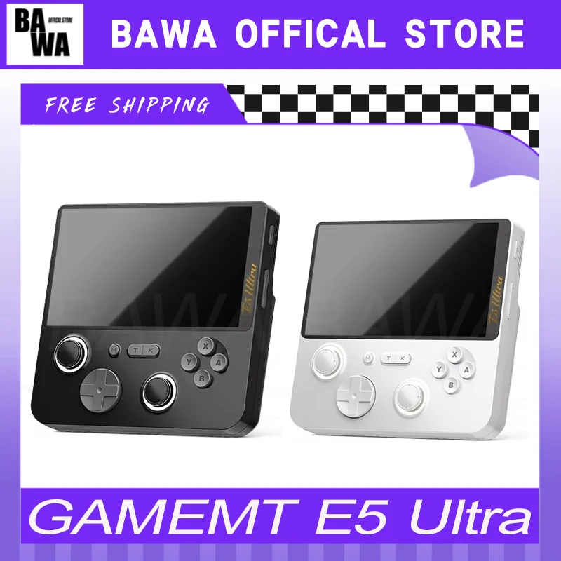 GAMEMT E5 Ultra Gaming Console Hall-Effect Joystick يده 5 "1280*720 60 هرتز IPS شاشة تعمل باللمس 5000 مللي أمبير وحدات تحكم أندرويد المحمولة