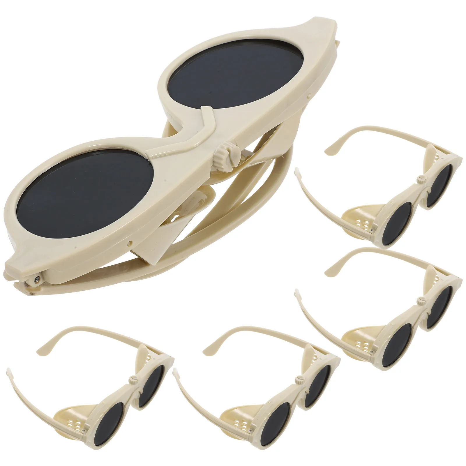 

5Pcs Welding Goggles Plastic Eye Protection Safety Glasses Adjustable Lightweight Welding Grinding Cutting Equipment
