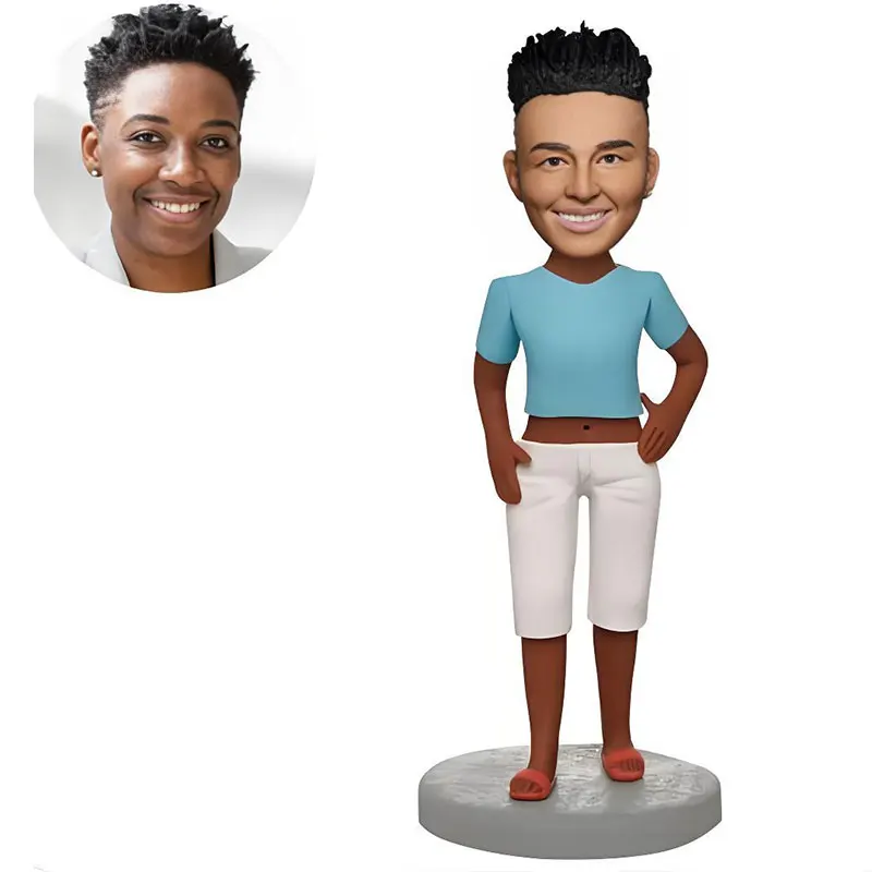 

Custom Bobbleheads Figures Personalized from Picture for Adult; Fully Handmade Customized Sculpture Bobble Head Figurine Doll