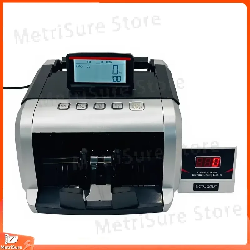 Professional Portable Banknote Counter with UV Magnetic Detection LCD Display High Speed Currency Counting for Cash