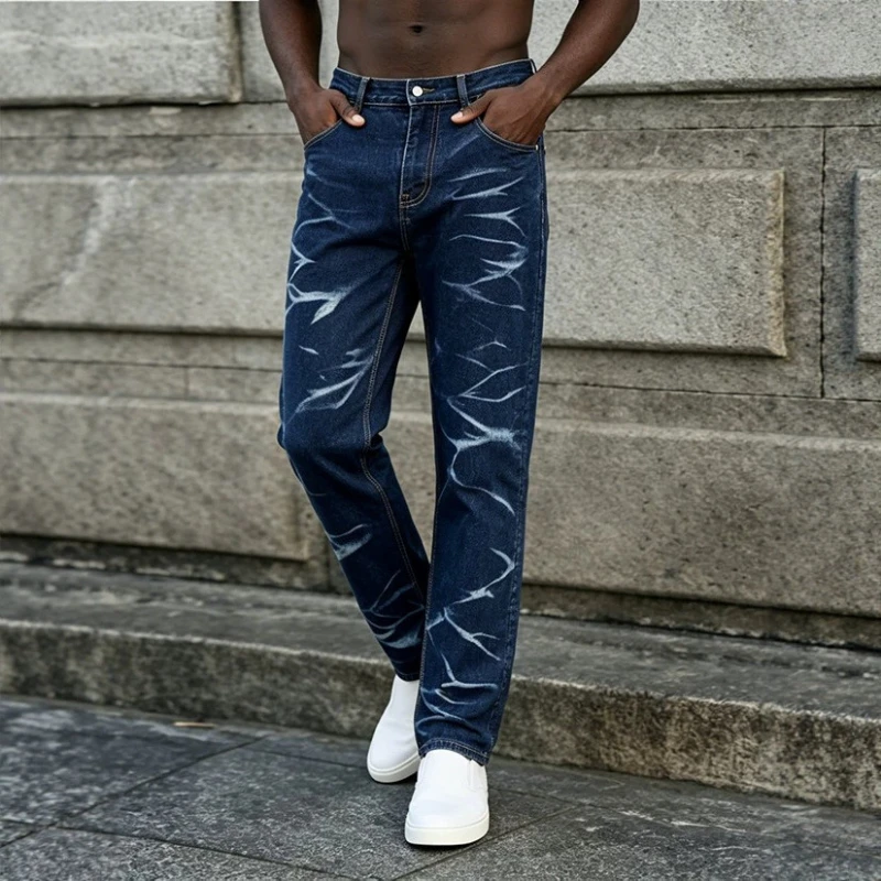 2026 New Retro Jeans for Men with A Loose and Straight Design