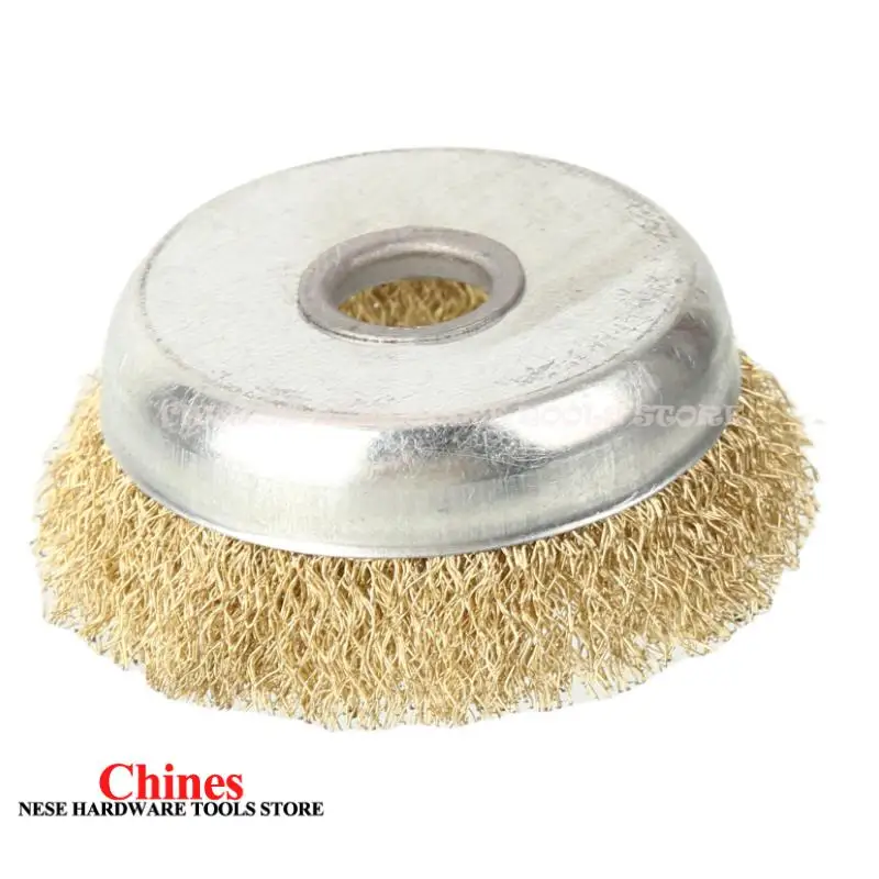 Accessoires de meuleuse d'angle, bol de roue métallique, brosse métallique, disque de meulage antirouille adapté au nettoyage des métaux