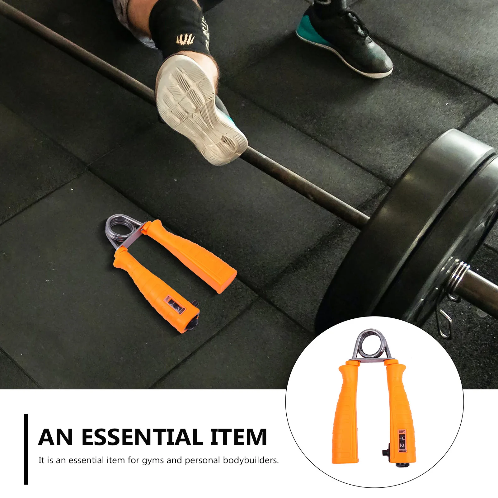 

Hand Gripper Strong Resistance Muscle Training Device Adult Finger Exerciser Counting Grip Strengthener Hollow Skid-Proof Handle