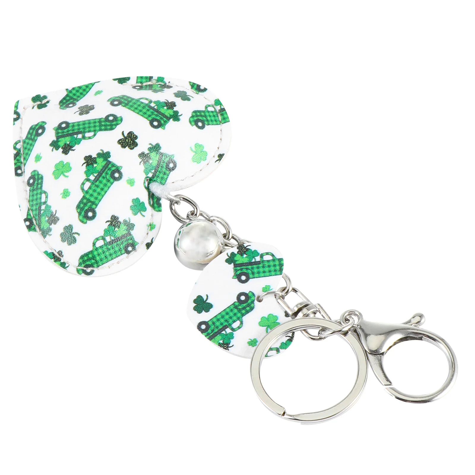 

Heart Shaped Saint Patrick Day Bag Hanging Pendant Gift Key Holder Bag Pendant Practical Multi Purpose