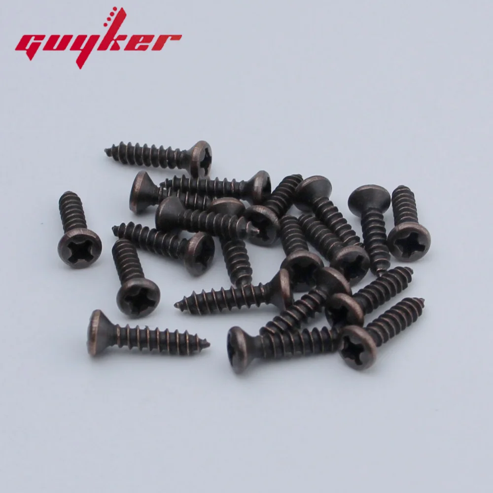 Acoustic Guitar Electric Guitar Guard Screw for ST TL Guitar Electric Bass Panel Bronze Screw Guitar accessories