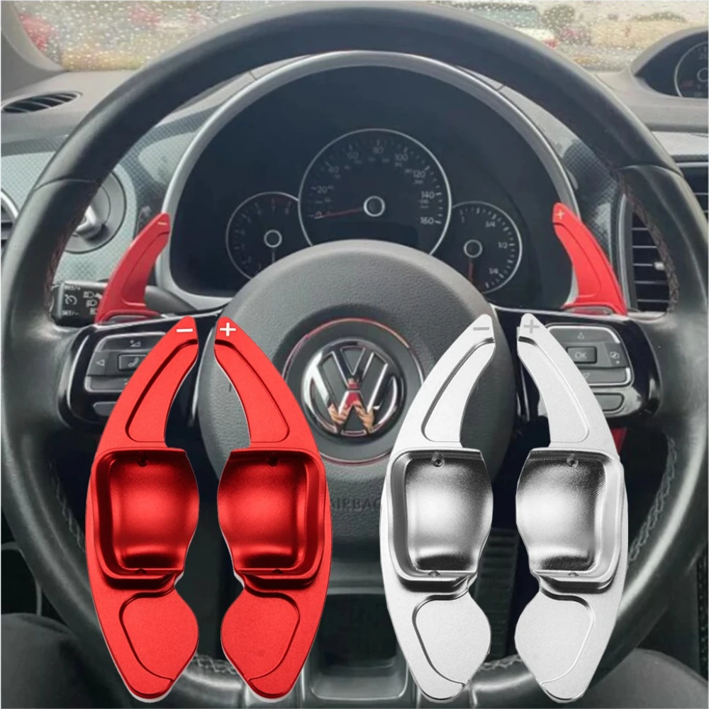 Steering Wheel Paddle Extension Shift Cover For VW Golf 5 6 MK6 GTI R Jetta MK5 Passat B6 B7 CC Polo Sharan Tiguan Seat Leon