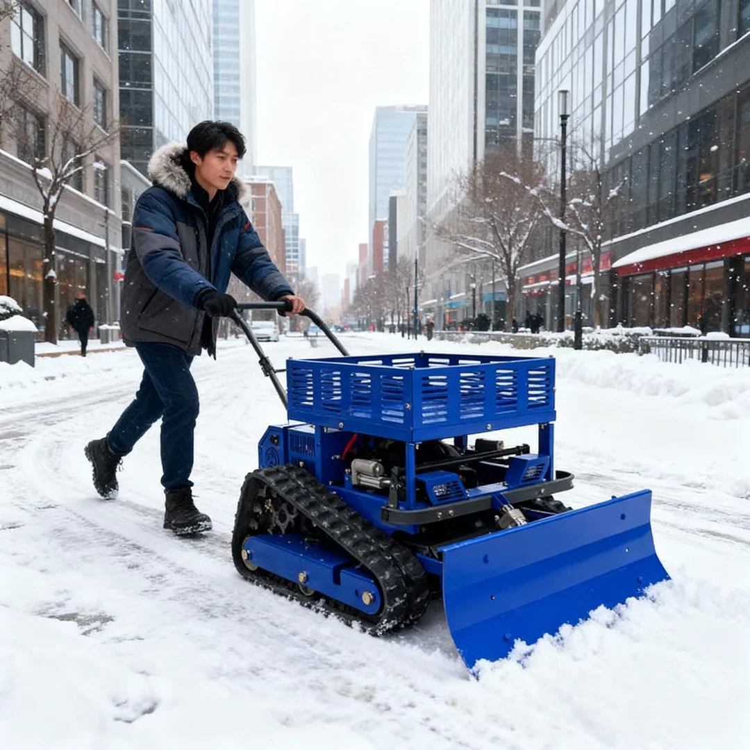 

Индивидуальная компактная фермерская газонокосилка — вездеходная конструкция для толкания снега и эффективных средств для резки травы