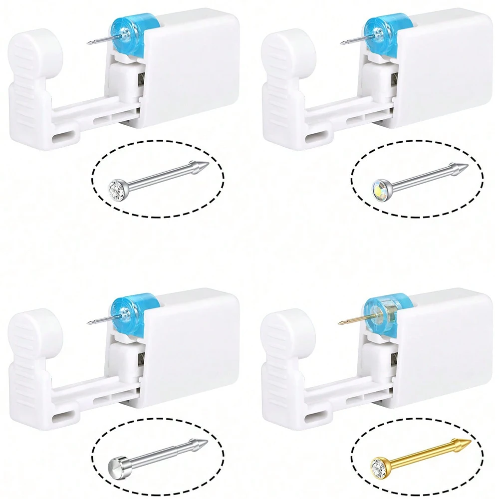 1er-Pack Nasenpiercing-Set, sterile Einweg-Piercing-Einheit für selbstnaseisende Pistole, Nasenstecker-Werkzeug, Nasenpiercing-Set – Detail 6