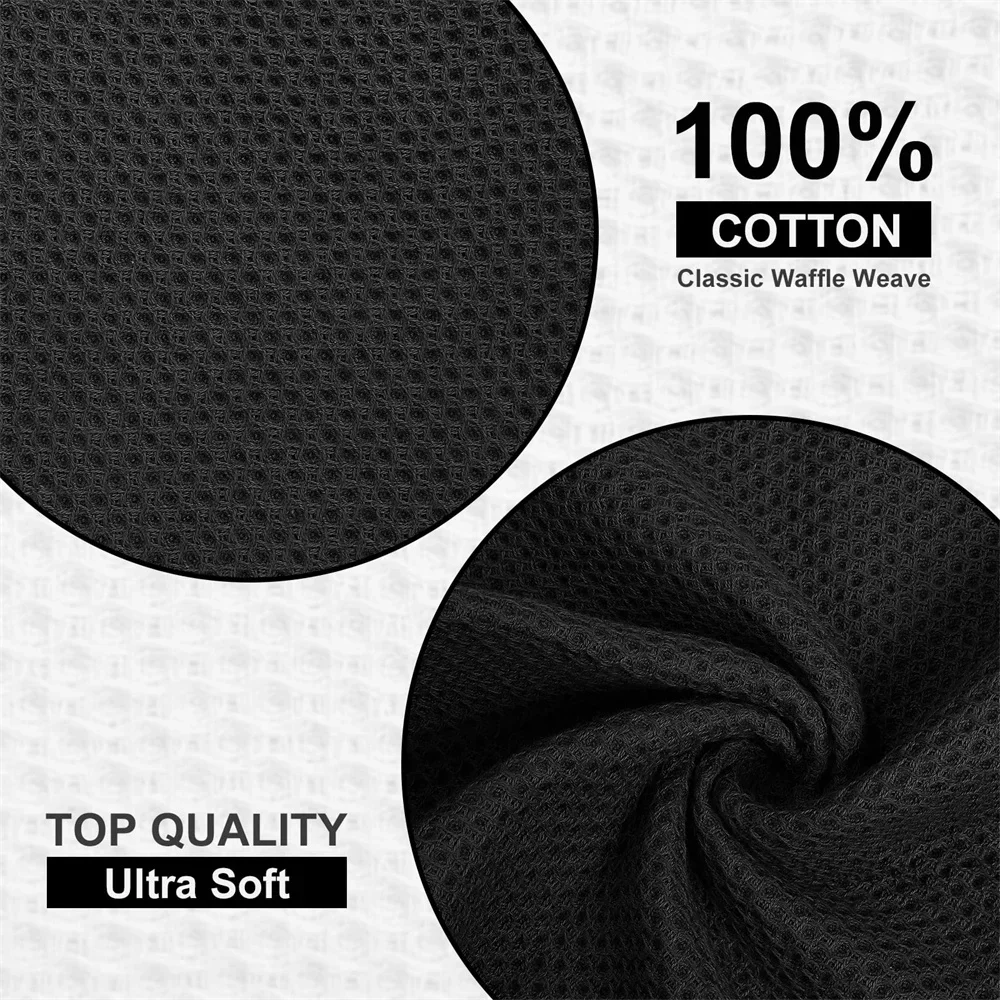 100% Cotton Dishcloth Waffle Weave Hand Towel Soft Absorbent Kitchen Dish Cleaning Cloth Quick Drying Kitchen Tools Rags