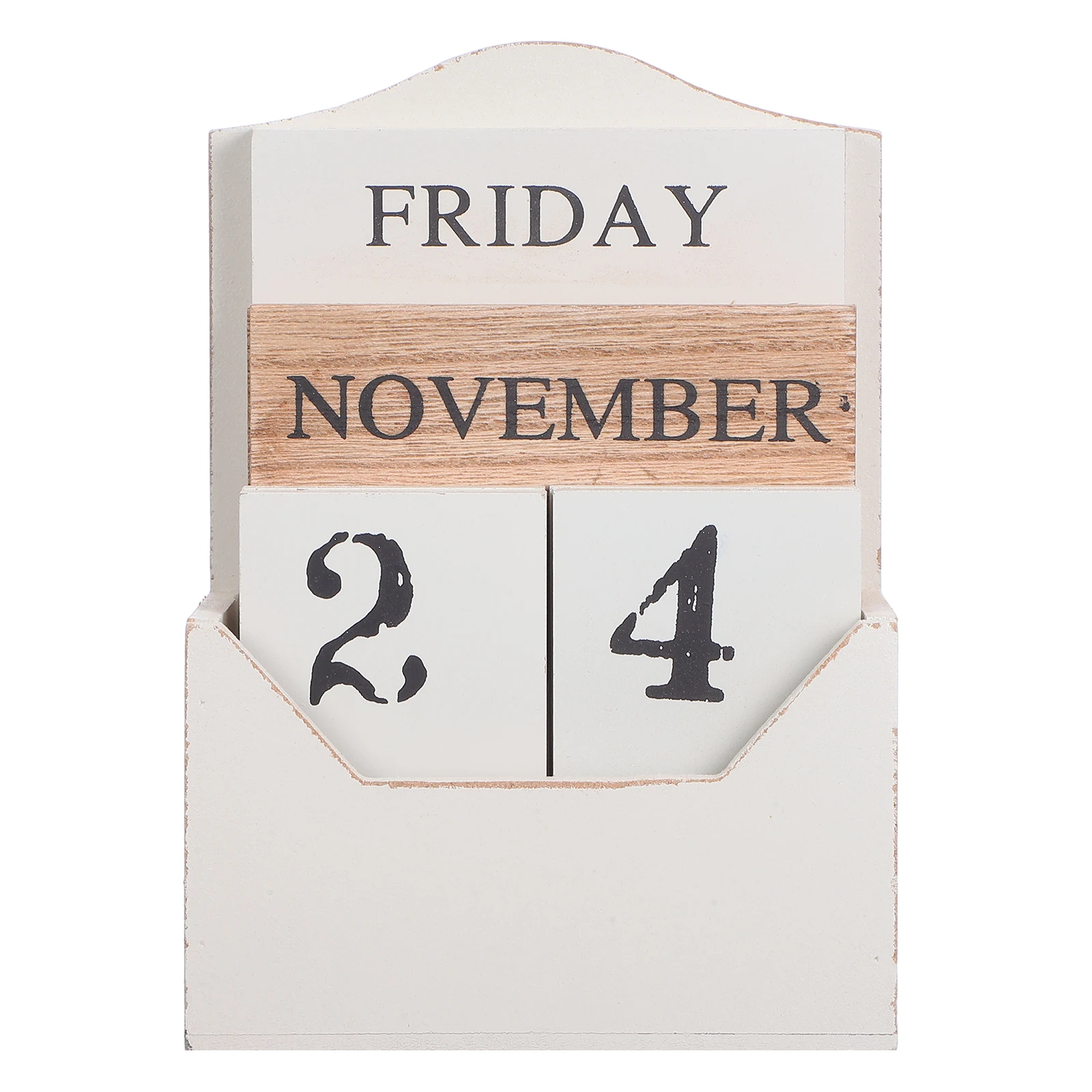 

Вечный настольный календарь в деревянном корпусе в винтажном стиле, ручной отслеживатель дат для декора дома, офиса, кабинета