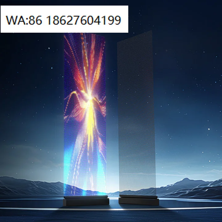 Custom Holographic Transparent LED Screen Indoor Full Color Advertising Display Custom Size