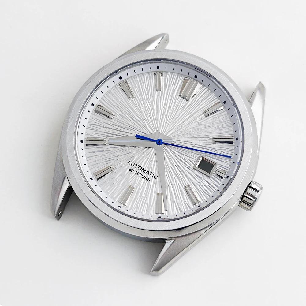 NH35 39.5mm Case 33.5mm Dial For NH35 NH36 Movement For GS Style Mod Parts Radial Textured Dial Sapphire Glass Waterproof Case