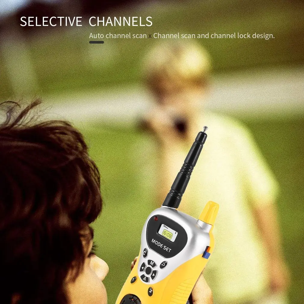 2 Pieces 50M Toy Walkie Talkies Mini Portable Kids Electronic Handheld Two-Way Radio Children Outdoor Interphone Toy For Kids
