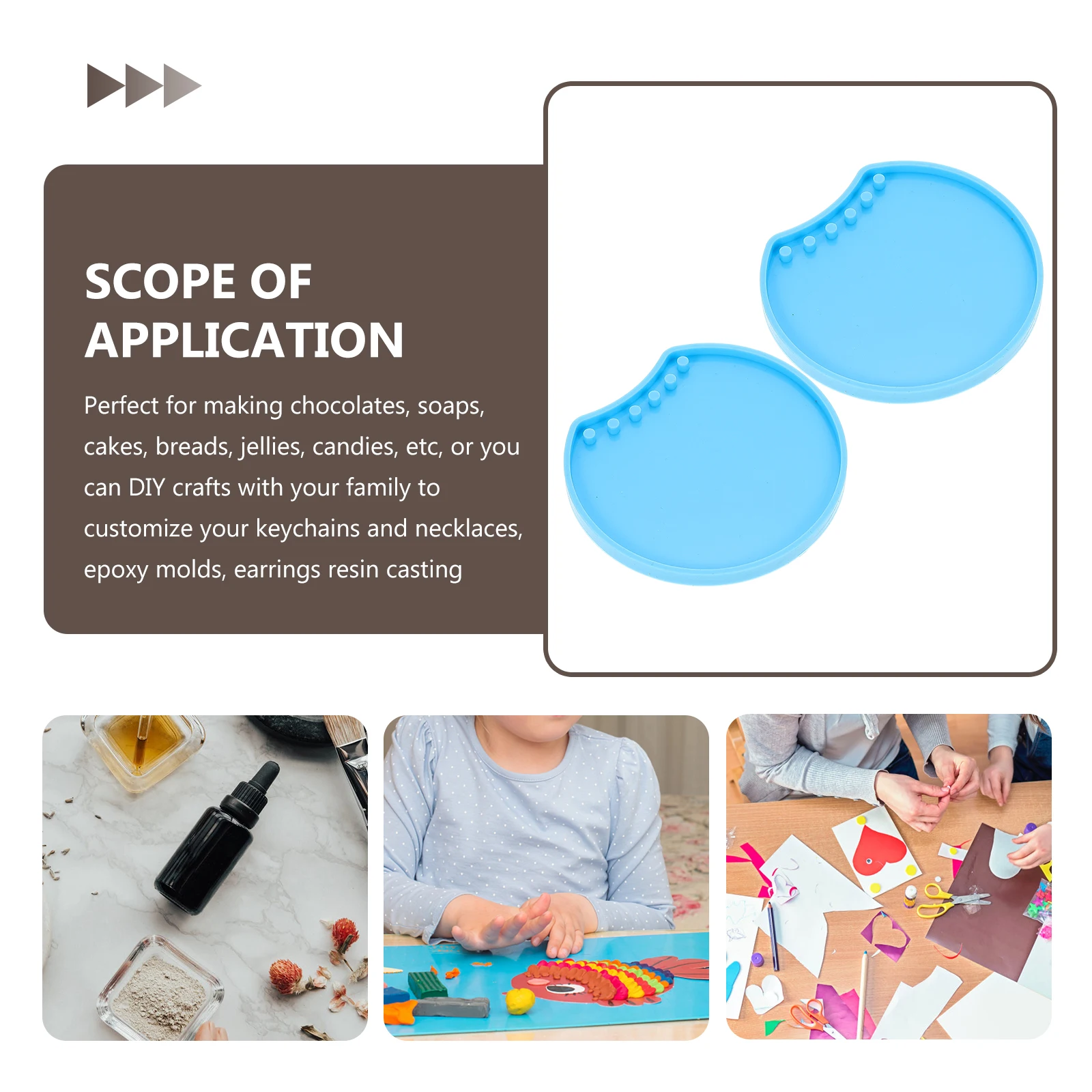 

2Pcs Mouse Ear Mold Silicone Headband Mold Epoxy Craft Resin Molds DIY Jewelry Decorative Tool Silicone Molds DIY Headband Decor