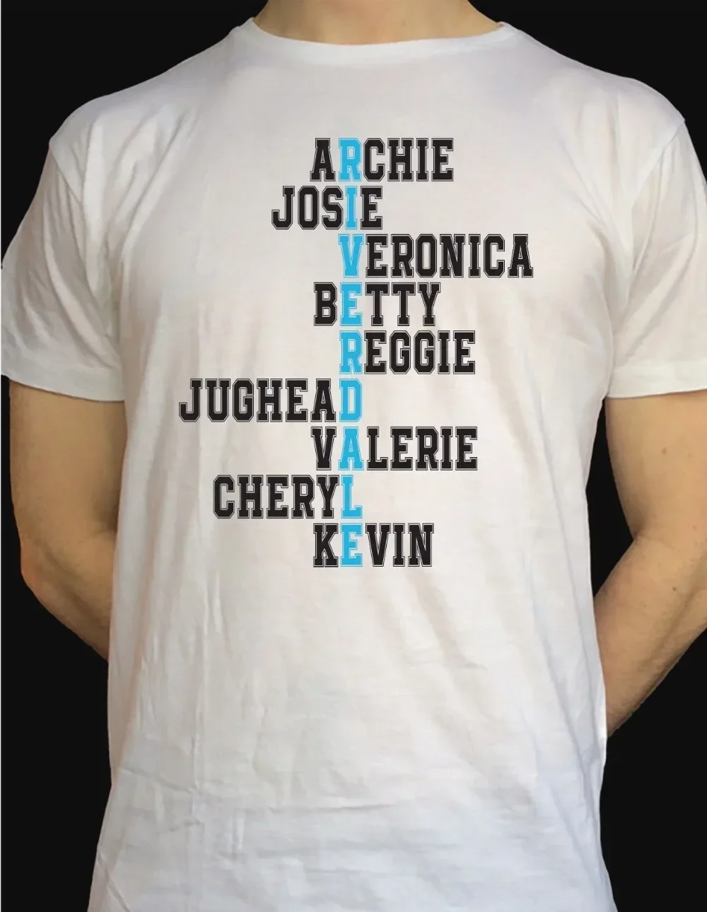 Riverdale T Shirt Names Jughead Jones Archie Jones Andrews Unisex New 2019 Fashion 100% Cotton for Man Shirts Christian T Shirt