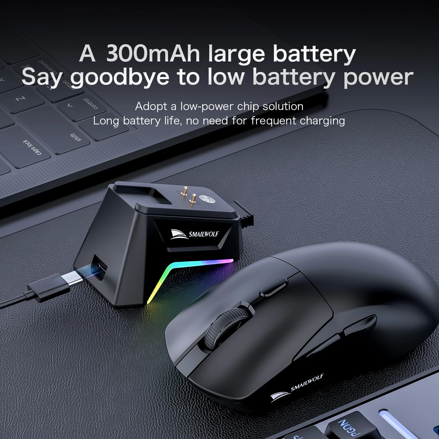 26 new products SMAILWOLF M3 gaming mouse laptop e-sports FPS Bluetooth wireless 2.4g home mouse lightweight