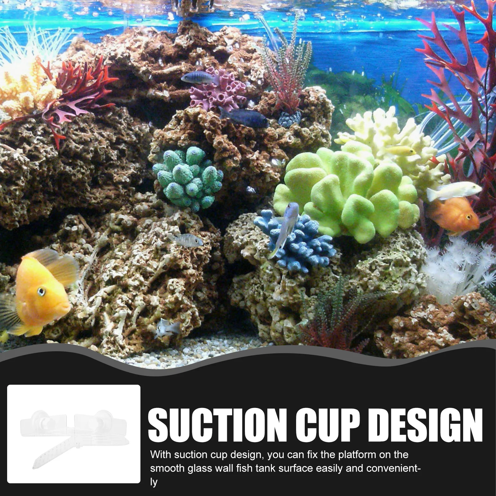 

Premium Acrylic Turtle Basking Platform Suction Cup Design Aquatic Terrarium Accessories Healthy Exercise Fitness Resting