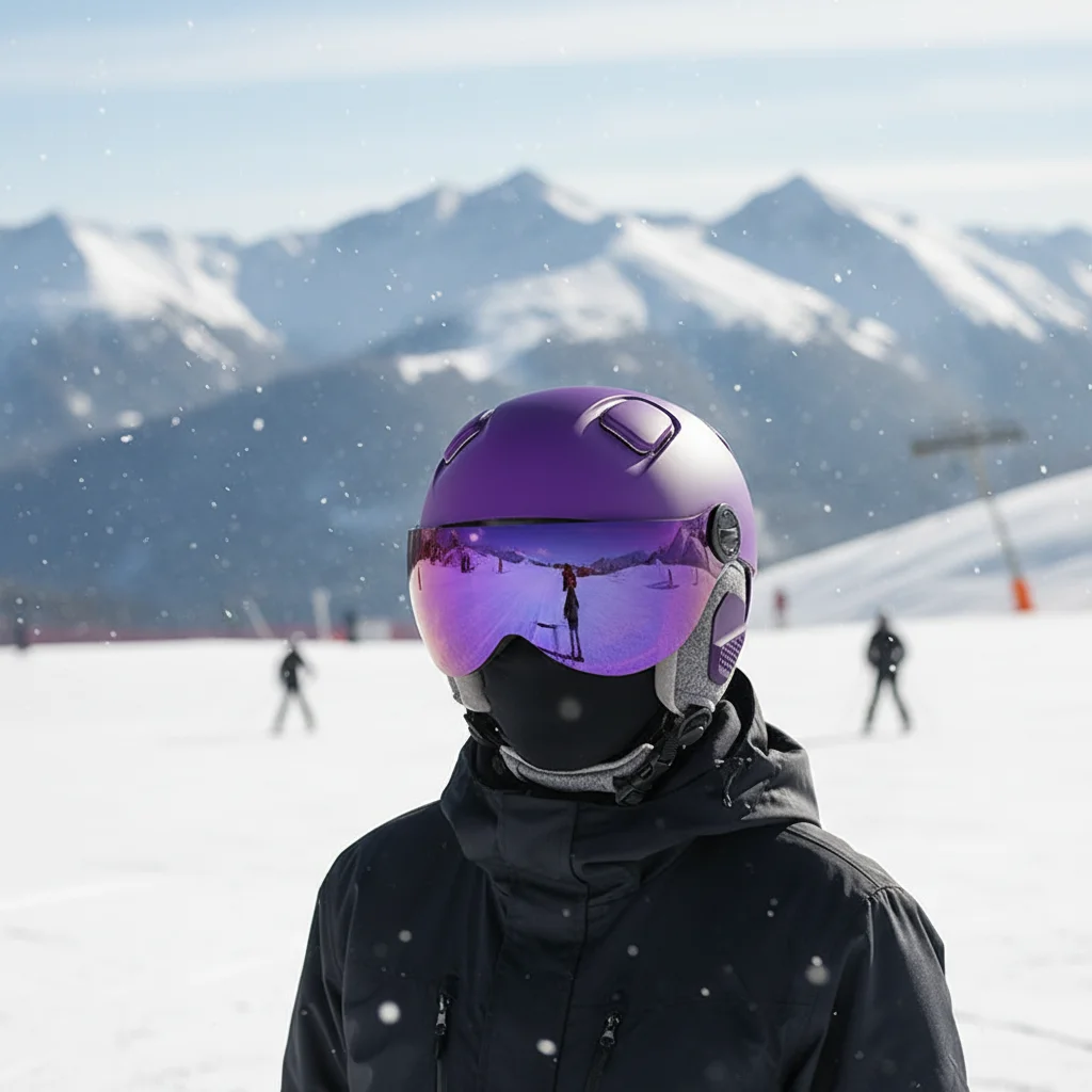 Custom OEM Tempus ABS Material Ski Helmet Outdoor Sports Equipment for Adults