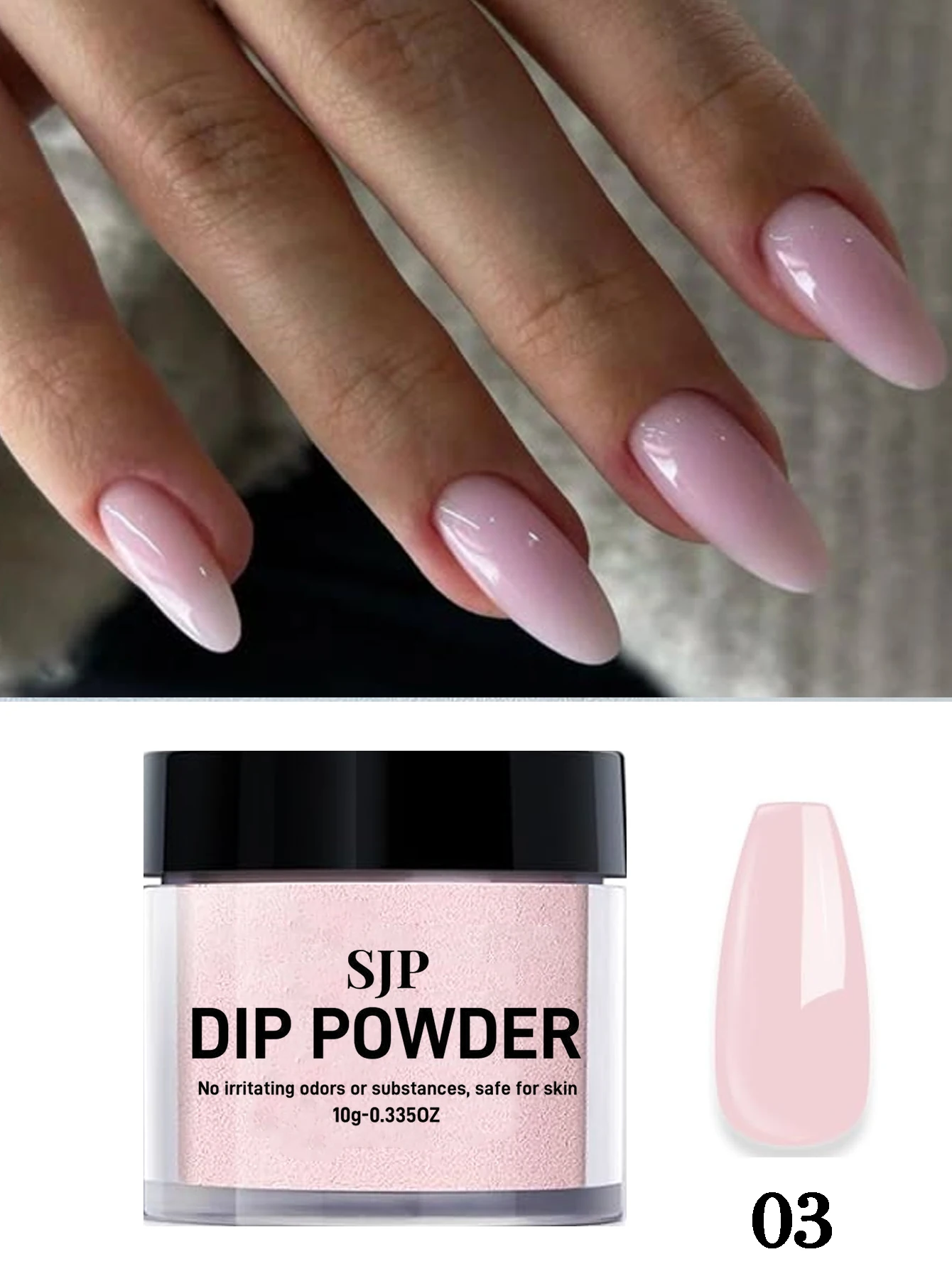 Polvere per immersione colorata, polvere per immersione per unghie da 10 G per manicure francese, adatta per salone di bellezza domestico fai da te, manicure a lunga durata, senza polimerizzazione