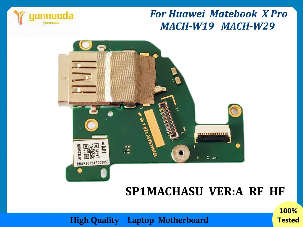 

SP1MACHASU For Huawei Matebook X Pro MACHC MACH-W19 MACH-W29 MACHR USB BOARD SWITCH POWER BUTTON board