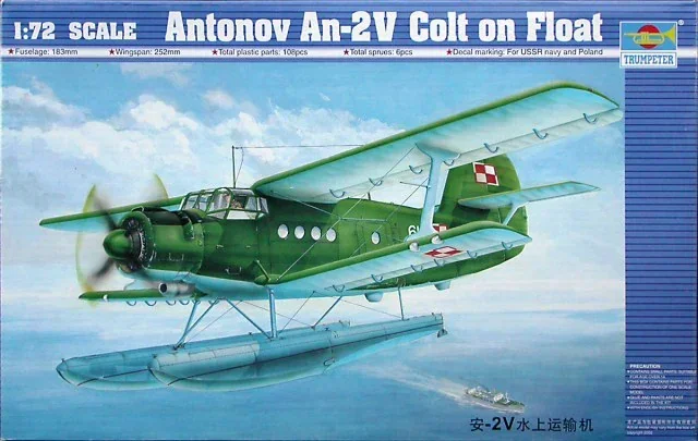 Zestaw do montażu modeli samolotów Trumpeter 01606 An-2 samolot do transportu wodnego 1/72