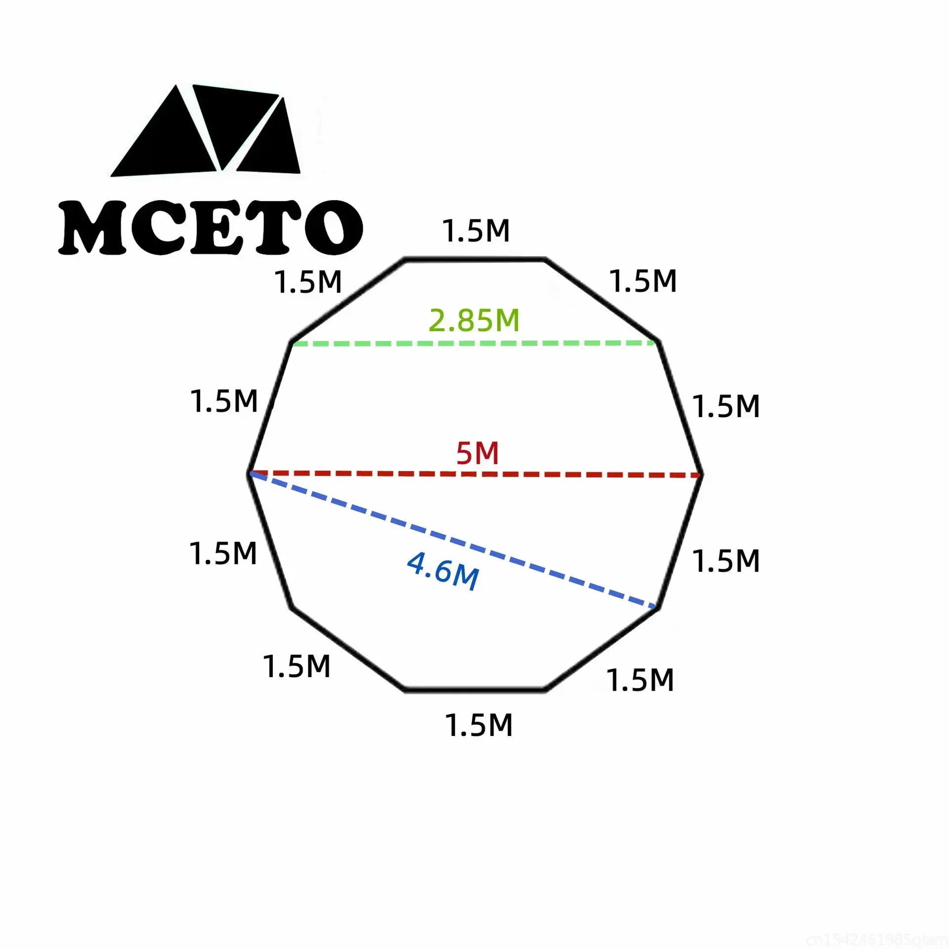 Upgraded 5M Oversized Pyramid Tent With Snow Skirt With Chimney Jacket Outdoor Camping Tent Hiking Awnings Shelter