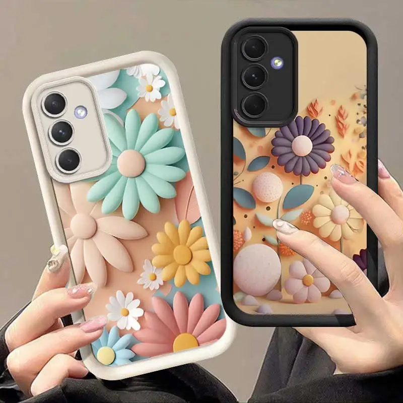 A55 Dreamy Blossoms Sky Eye Ladder Phone Case For Samsung Galaxy A73 A72 A71 A70 A54 A53 A52 A51 A50 A35 A34 A33 A32 A31