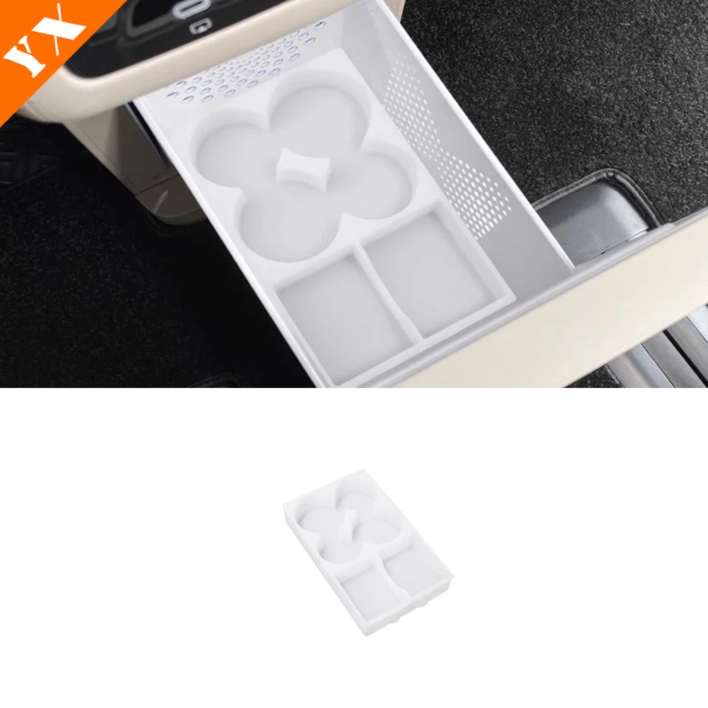 

For BYD M9 2025 2026 accessories Car Rear Anti Kick Storage Cup Pad, Car Refrigerator Cup Pad