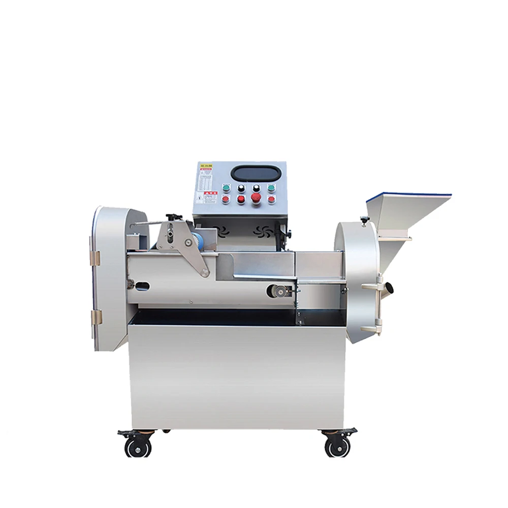 Factory Direct Sales Electric Vegetable Chopper for Use in Food Processing Plants Fully Automatic Dual-Head Vegetable Cutter