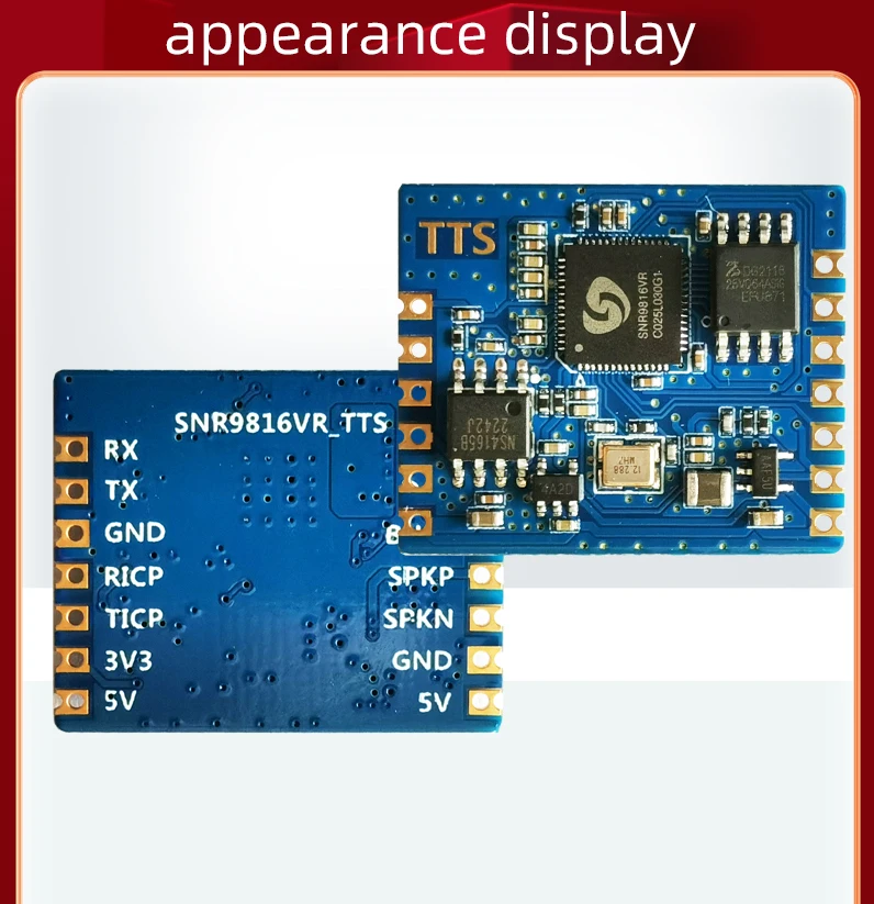 UNV two STM32 51 procedures Speech synthesis module text to TTS human pronunciation SNR9816TTS