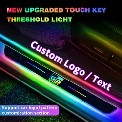 Customized For GR SPORT RAV4 YARIS CHR HILLIX letter Car Welcome Door illuminated Sill Light Logo Lamp LED Car Pedal Decoration