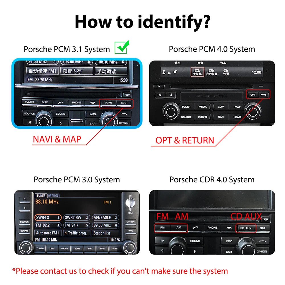 Wireless Carplay Android auto Module For Porsche PCM3.1 Panamera Cayenne Cayman Macan Boxster 911 991 718 AirPlay mirror link