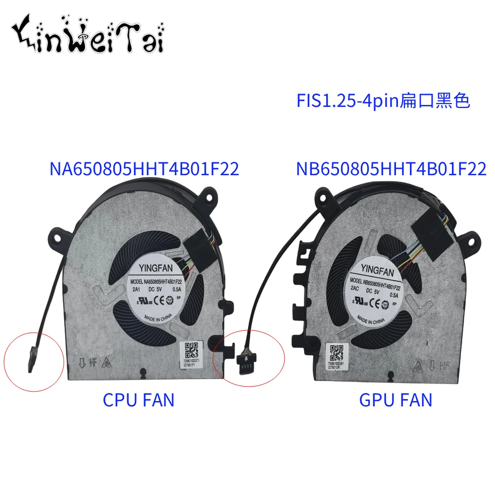 NB650805HHT4B01F22 NA650805HHT4B01F22 FAN FOR Mechanic Creator MC-X14 Thounderbook T-book14 CPU GPU Cooling fan
