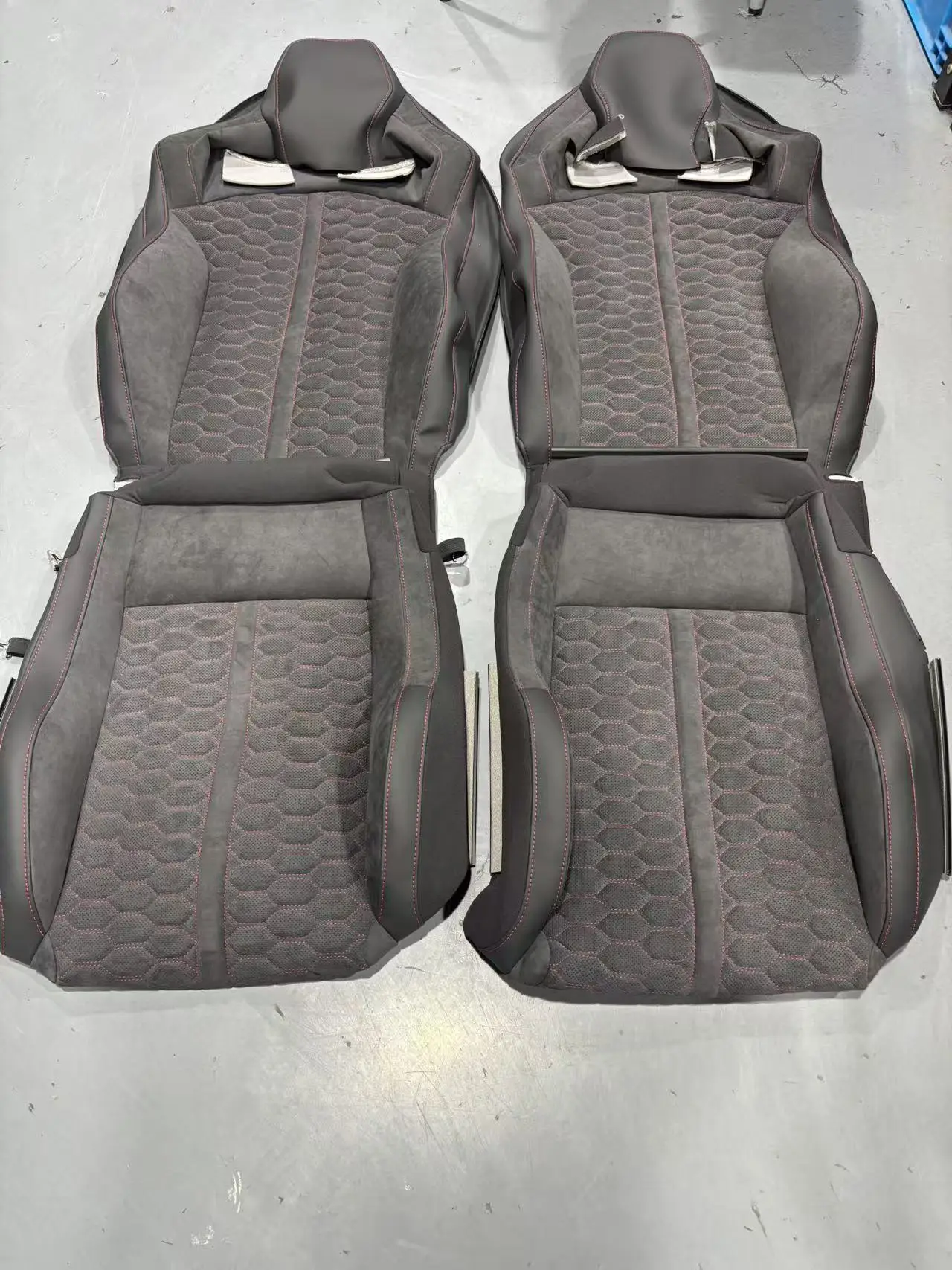 Carbon Fiber Racing Bucket Seats for A3 S3 RS3 A4 S4 RS4 Avant Allroad Sportback 8P 8V 8Y B6 B7 B8 B9 - view 3