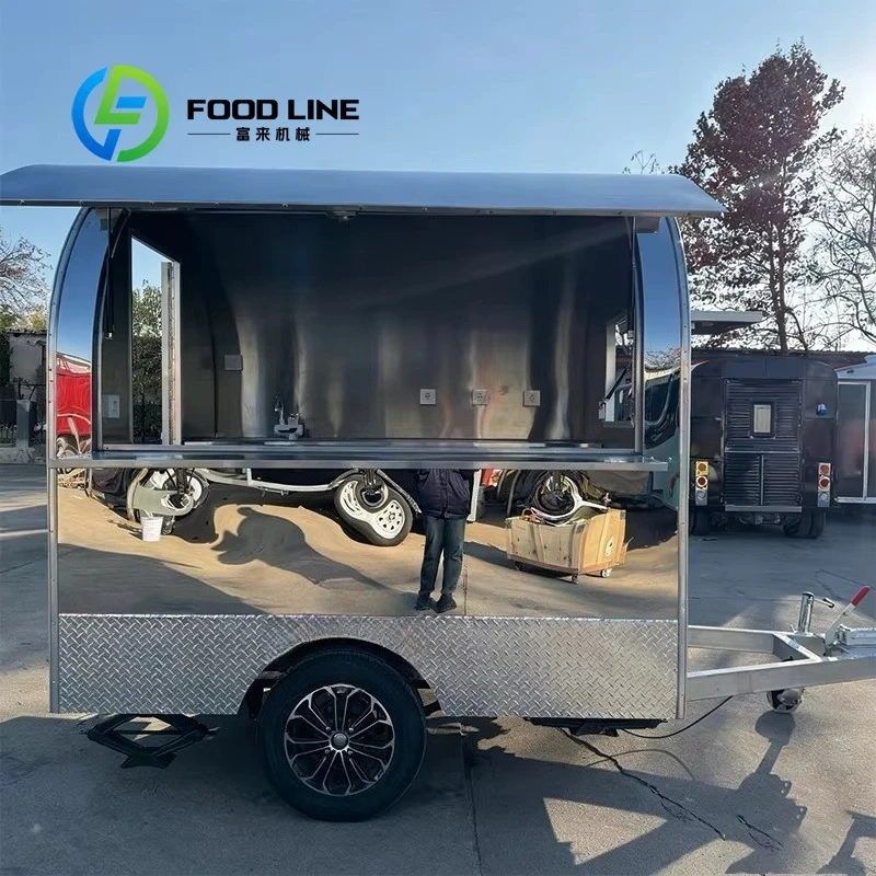 

Mobile Food Trailer Stainless Steel Commercial Kitchen Equipment Rust Resistant for Outdoor Street Food Service Customized