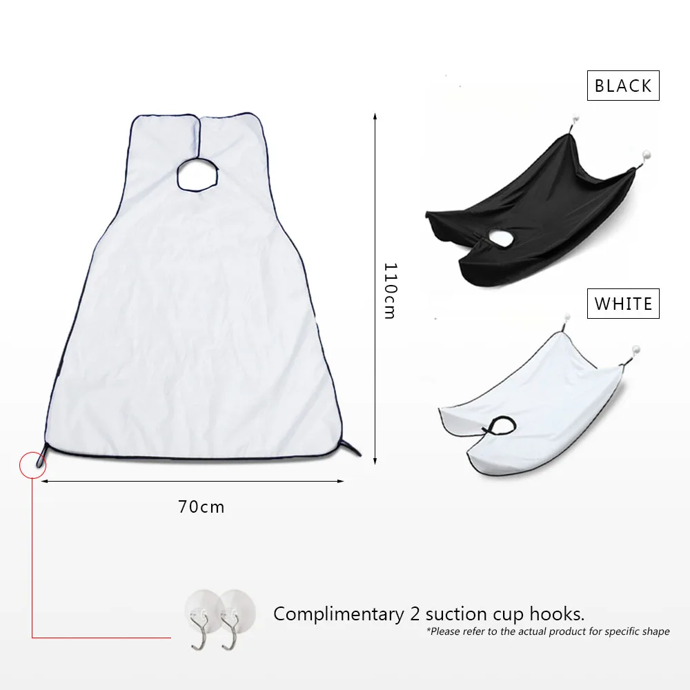 Men beard shaving apron bathroom beard shaved catcher shaver man gift shave cape for male face beard clean bib
