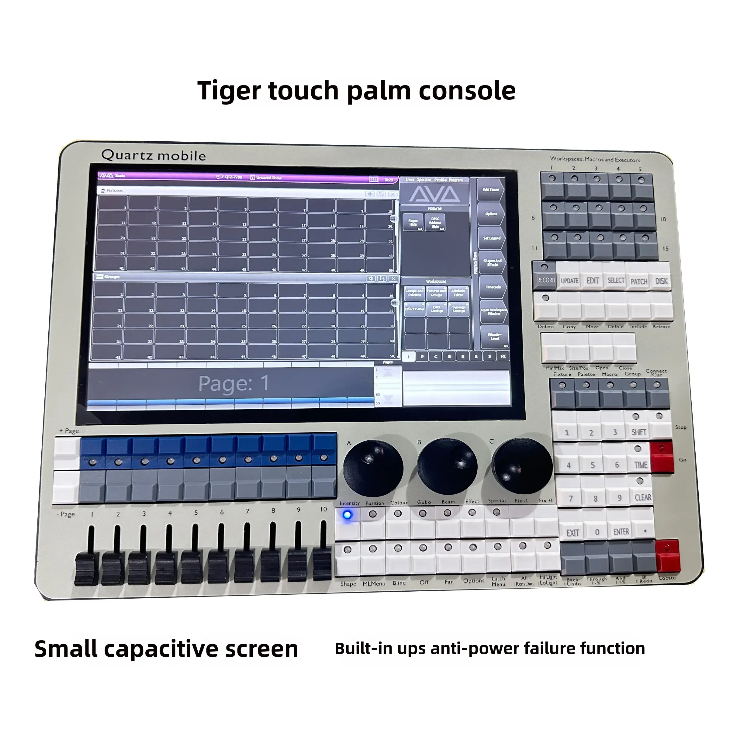 Portable Mini Quartz Mobile DMX512 Light Console Latest Stage DJ Party Wedding Remote Control Dimmer For Light Show