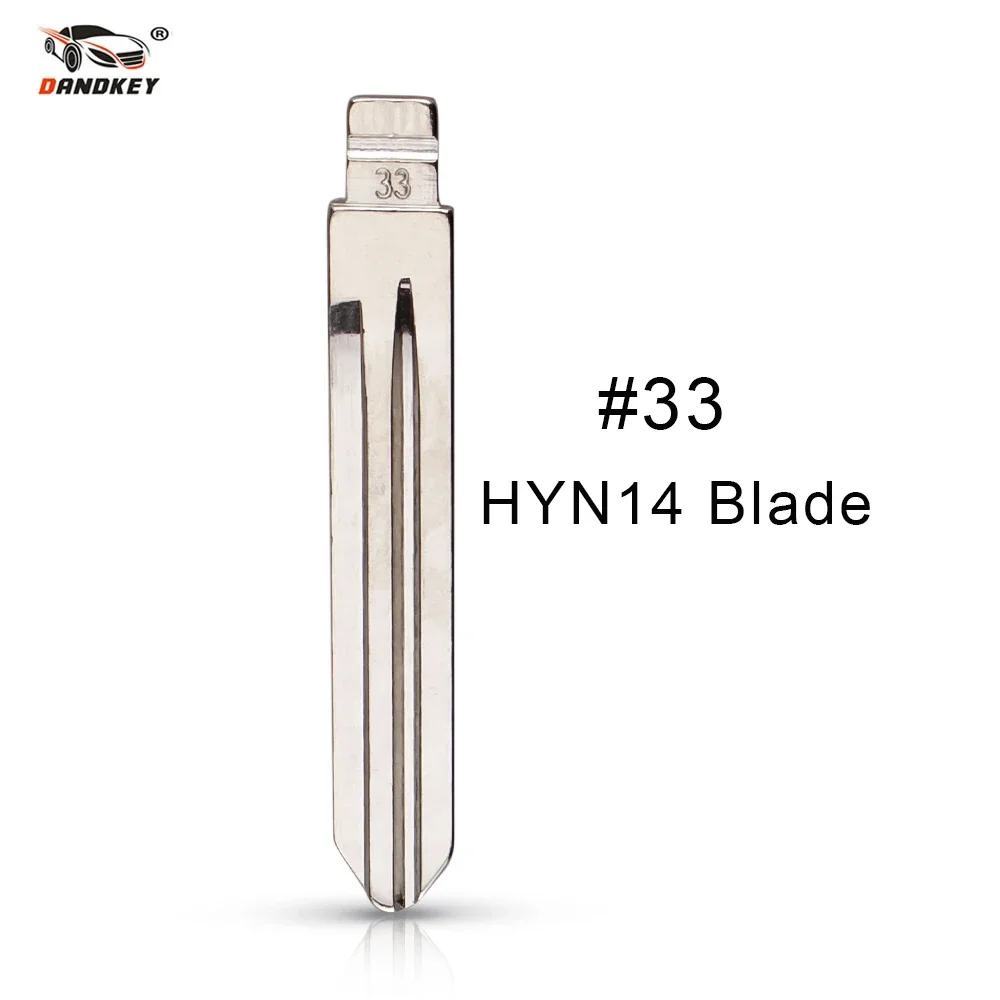 Dandkey 33 号ユニバーサルリモコンブランクキー HYN14 キーヒュンダイアクセント起亜フリップキーブレード 33 # 交換