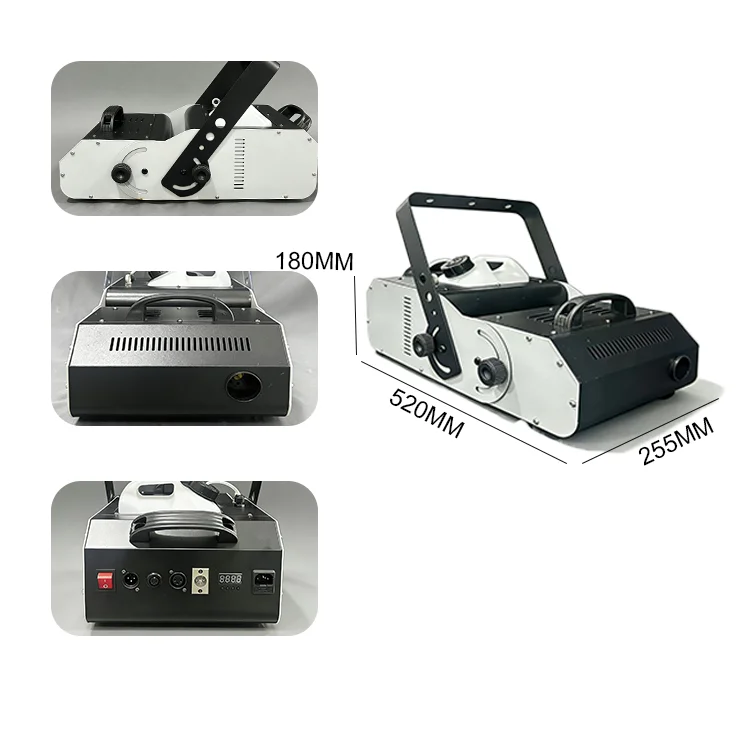 Smoke Machine Multi-Angle DMX512 Controlled Wired Controller Wireless Remote 10M Smoke Distance For Outdoor Stage Performance
