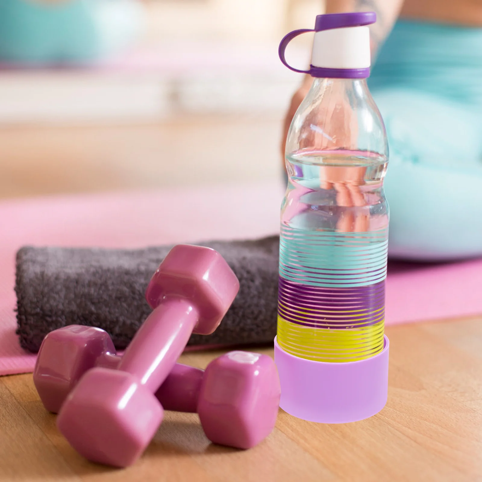 

4Pcs Versatile Silicone Bottle Bottom Covers Heat-Proof Protective Sleeve Household Bottle Bottom Protector Protective Cover