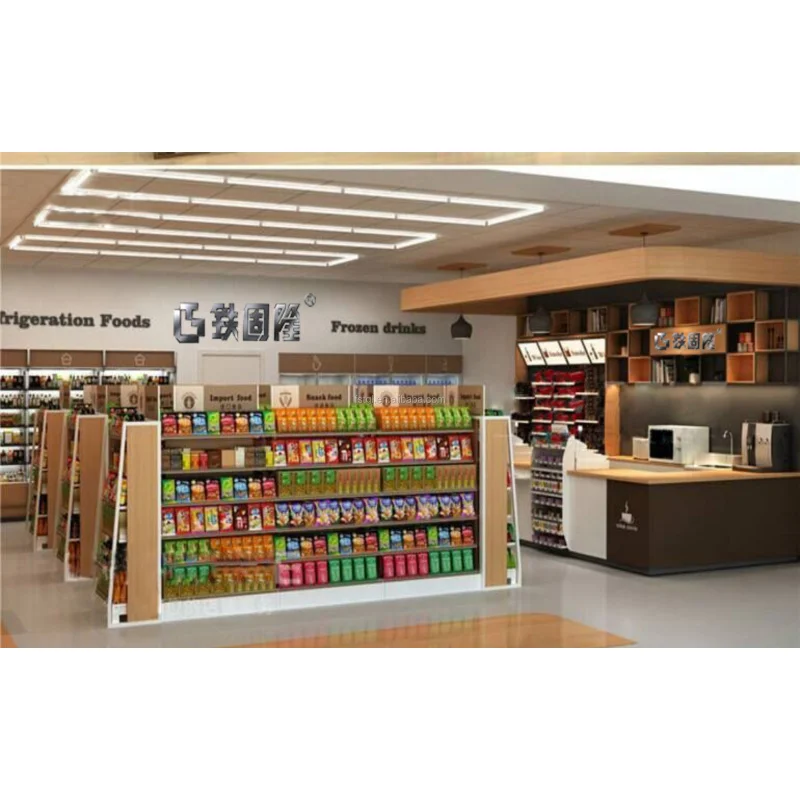 [Customized]Modern store equipment convenience store shelving rack retail shop fittings