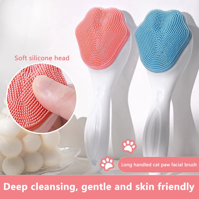 Silicone Cleaning Facial Washing Brush Face Cleanser Blackhead Removing Makeup Tool Pore Deep Clean Exfoliating Facial Brushes