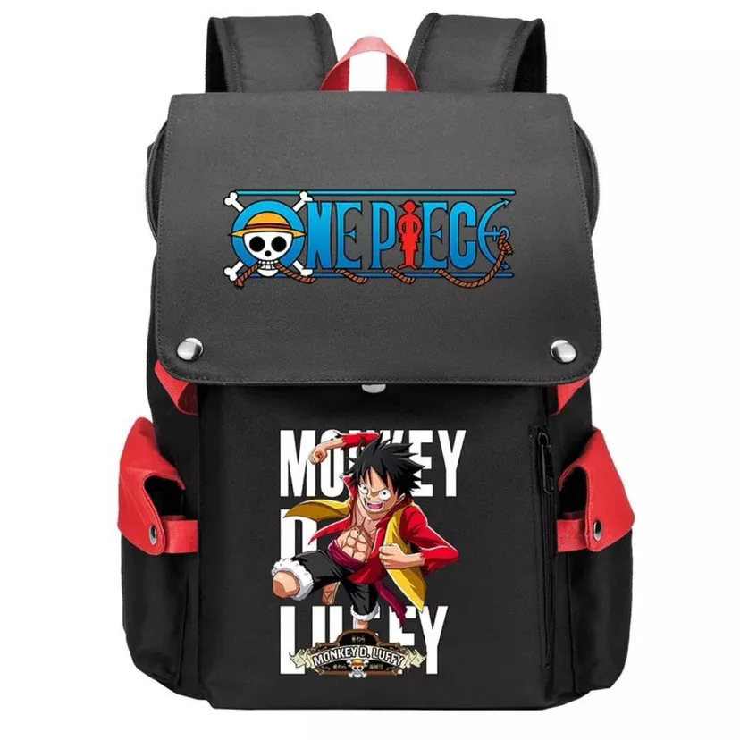 

One Piece Luffy Boys Backpack Multi-pocket Casual Woman Travel Bag High Quality Schoolbag for Teenage Girl Book Knapsack