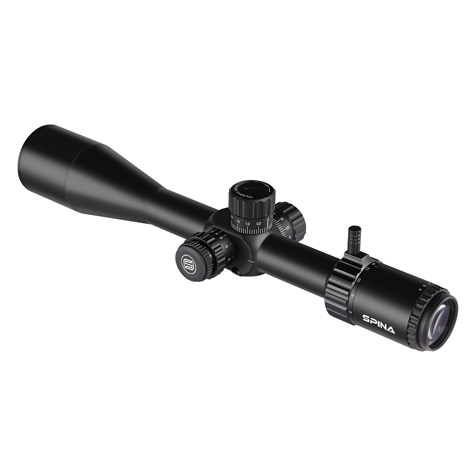 SPINA OPTICS GEN I WolfChase 6-24x50 FFP First Focal Plane Scope Etched Glass Reticle Min Focus 10yds GEN II w Zero Stop view 6